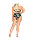 Фото #3 товара Plus Size Izzy Print Bikini Top