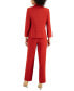 Фото #3 товара Классический костюм Le Suit из крепа с пиджаком на две кнопки и брюками, размеры для женщин обычные и маленькие