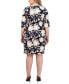 Фото #2 товара Платье объемносвязанное Robbie Bee_plus Size Floral Print
