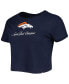 Фото #3 товара Women's Navy Denver Broncos Historic Champs T-shirt