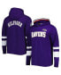 ფოტო #1 პროდუქტის Men's Purple, White Baltimore Ravens Alex Long Sleeve Hoodie T-shirt