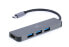 Концентратор USB 3.2 Gen 1 (3.1 Gen 1) Type-C Gembird A-CM-COMBO2-01 - серый - HDMI - USB 3.2 Gen 1 (3.1 Gen 1) Type-A - USB 3.2 Gen 1 (3.1 Gen 1) Type-C - металлический - Китай - USB