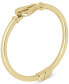 Фото #2 товара Horseshoe Hook Bangle Bracelet in 14k Gold-Plated Sterling Silver