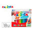 Set of Felt Tip Pens Carioca 40555 Multicolour (18 Pieces)