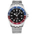 Фото #1 товара Revue Thommen Armbanduhr Automatic Diver' GMT Black Dial Blue and Red Armband Edelstahl 17572.2235