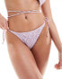 Фото #3 товара Brave Soul crochet bikini bottoms in lilac