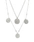 ფოტო #1 პროდუქტის Elite Coin And Crystal Layered Women's Necklace Set