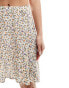 Wednesday's Girl ditsy floral flippy cheesecloth mini skirt in multi