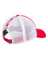 Фото #2 товара Men's Red, White New Jersey Devils Cross Sticks Trucker Adjustable Hat