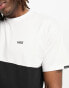 Vans colourblock t-shirt in black and white