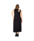 ფოტო #3 პროდუქტის Women's Plus Size Elegant Cut-Out Knit Jersey Tank Dress