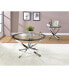 Yorkville Modern Glass Top End Table