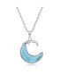 Фото #1 товара Sterling Silver Larimar Wave Necklace