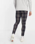 ASOS DESIGN super skinny smart trousers in navy check