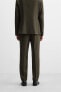 TEXTURED SUIT TROUSERS