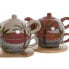 Фото #4 товара Чайник кухонный Home ESPRIT Белый Бежевый терракот Светло Pозовый Dolomite 750 ml (2 штук)