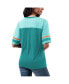 Фото #2 товара Women's Aqua Miami Dolphins Track T-shirt