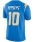 Фото #3 товара Men's Justin Herbert Los Angeles Chargers Vapor Limited Jersey