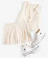 ფოტო #6 პროდუქტის Juniors' Sleeveless Linen Vest