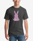 Фото #1 товара Men's Word Art Easter Bunny Short Sleeve T-shirt