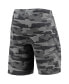 ფოტო #2 პროდუქტის Men's Charcoal and Gray Clemson Tigers Camo Backup Terry Jam Lounge Shorts