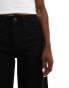 Stradivarius wide flare jean in black wash