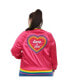 Plus Size Satin Bomber Jacket