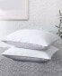 Фото #1 товара 2 Pack Premium 100% Cotton Down-Around Design Down Feather Bed Pillow Set, Queen