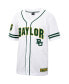 Фото #3 товара Men's White, Green Baylor Bears Free Spirited Baseball Jersey