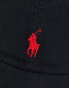 Фото #6 товара Polo Ralph Lauren baseball cap with red player logo in black