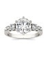 ფოტო #3 პროდუქტის Moissanite Engagement Ring 2-1/5 ct. t.w. Diamond Equivalent in 14k White Gold