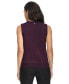 ფოტო #2 პროდუქტის Women's Ribbed Sleeveless Crewneck Sweater