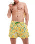 Фото #2 товара Paul Smith swim shorts with logo in yellow floral print