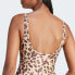 adidas women Essentials Animal Print U-Back Swimsuit