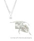 ფოტო #2 პროდუქტის ADORNI Adjustable Crystal Layered Chain Lock Necklace