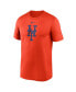 Men's Orange New York Mets Legend Fuse Large Logo Performance T-Shirt