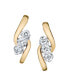 ფოტო #3 პროდუქტის Diamond (1/3 ct. t.w.) Earrings in 14k Yellow and White Gold