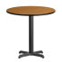 30'' Round Natural Laminate Table Top With 22'' X 22'' Table Height Base