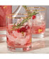 Фото #2 товара Holiday Gold Double Old Fashioned 4-piece Glass Set