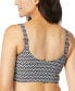 Фото #2 товара Women's Elevate Bra-Sized Shirred Bikini Top