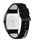 Men's Watch 3 Hand Quartz Plein Sport Gaze Black Silicone Strap Watch 40mm