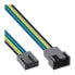 Фото #2 товара InLine Fan Cable Extension 4pin Molex male/female 0,70m