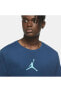 NİKE Jordan Jumpman Dri-Fit Crew Erkek Mavi T-Shirt