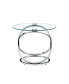 Clear 80x80cm Round Coffee Table, Heat-Resistant Glass, Load Capacity 150kg