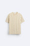 STRIPED TEXTURED T-SHIRT