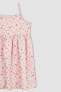 Kız Çocuk Pötikareli Askılı Poplin Elbise W7750a622hs
