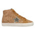 Фото #1 товара Vintage Havana Break Out Leopard Print High Top Womens Brown Sneakers Casual Sh