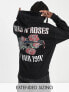 Фото #1 товара ASOS DESIGN oversized hoodie with Guns N Roses prints in black