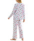 ფოტო #5 პროდუქტის Women's 2-Pc. Printed Butter Knit Pajamas Set