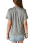 Фото #2 товара Women's ACDC Beaded Boyfriend Cotton T-Shirt